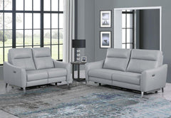 Derek Grey 2 Pc Power Sofa Set - furniture place usa