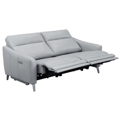 Derek Grey 2 Pc Power Sofa Set - furniture place usa