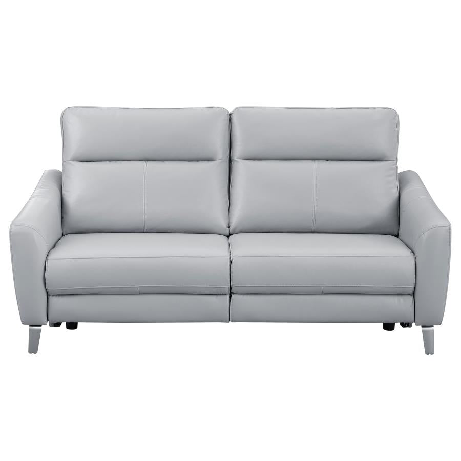 Derek Grey 2 Pc Power Sofa Set - furniture place usa