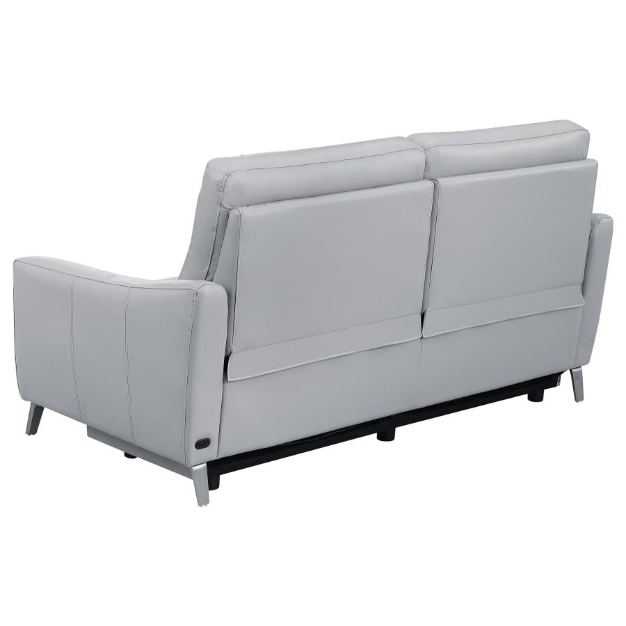 Derek Grey 2 Pc Power Sofa Set - furniture place usa