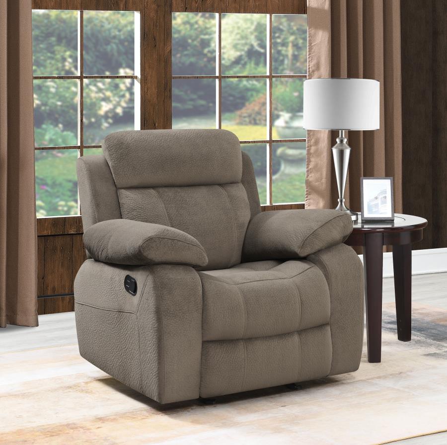 Myleene Brown Glider Recliner - furniture place usa