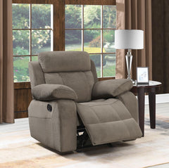 Myleene Brown Glider Recliner - furniture place usa