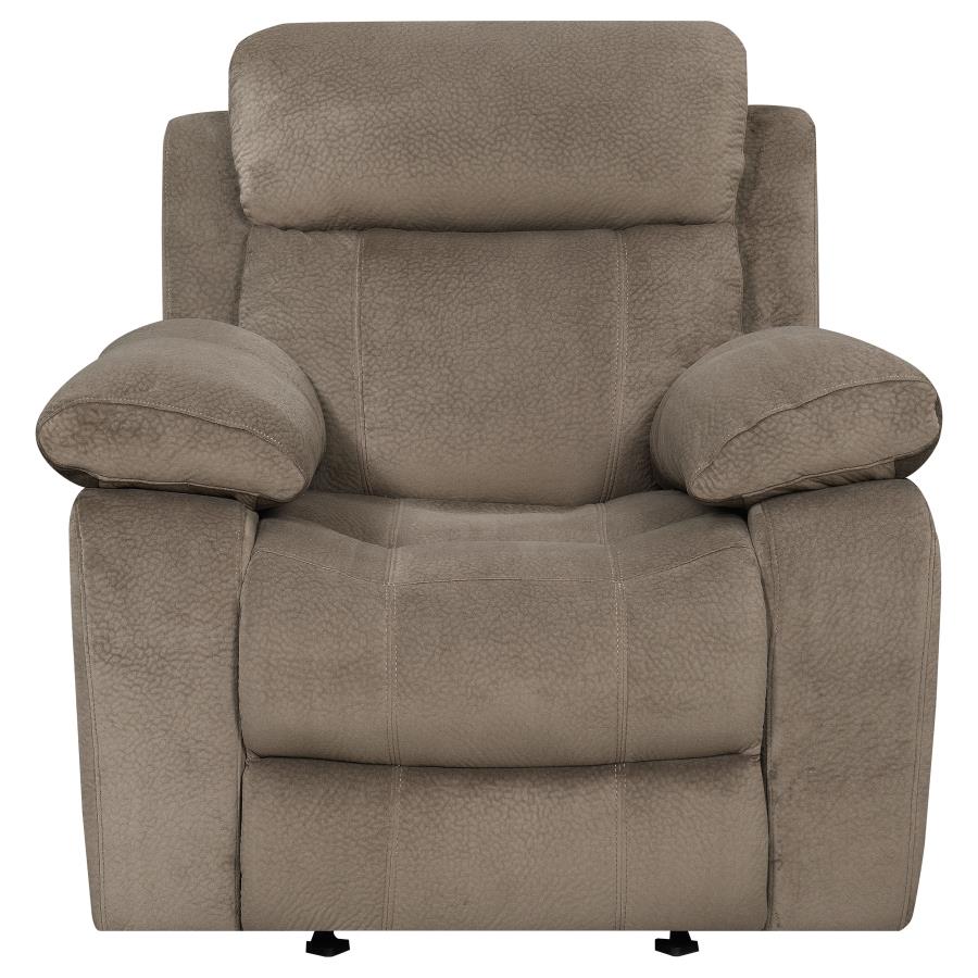 Myleene Brown Glider Recliner - furniture place usa