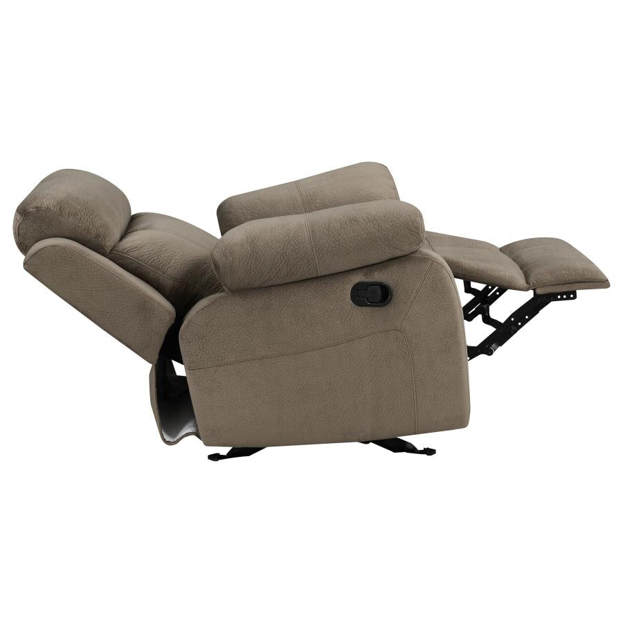 Myleene Brown Glider Recliner - furniture place usa