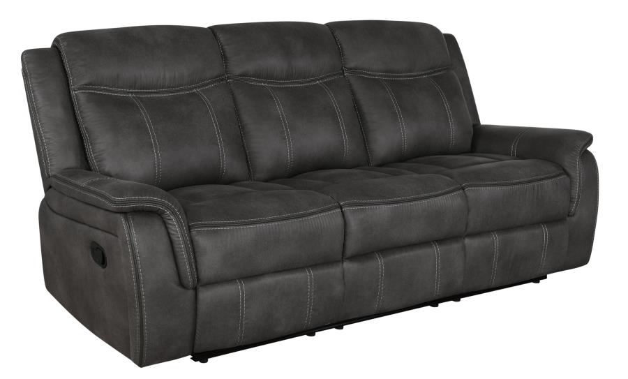 Lawrence Black 2 Pc Motion Sofa Set - furniture place usa