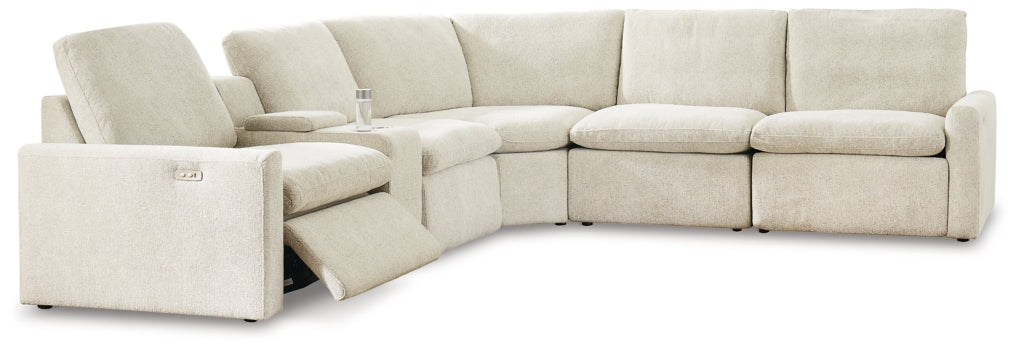 Hartsdale 6-Piece Reclining Sectional with Console - furniture place usa