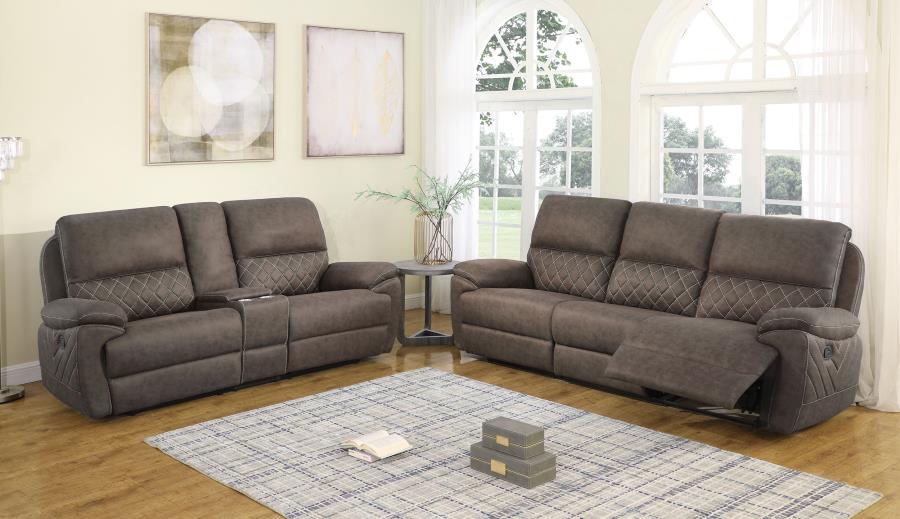 Variel Brown 6 Pc Motion Sectional - furniture place usa