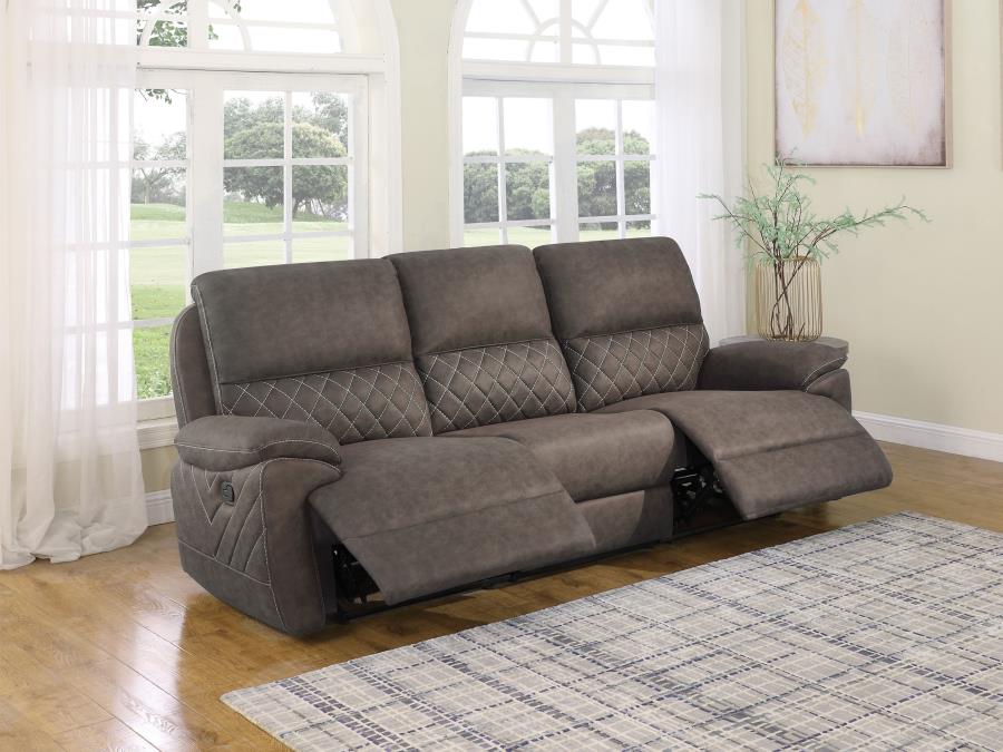 Variel Brown Motion Sofa - furniture place usa