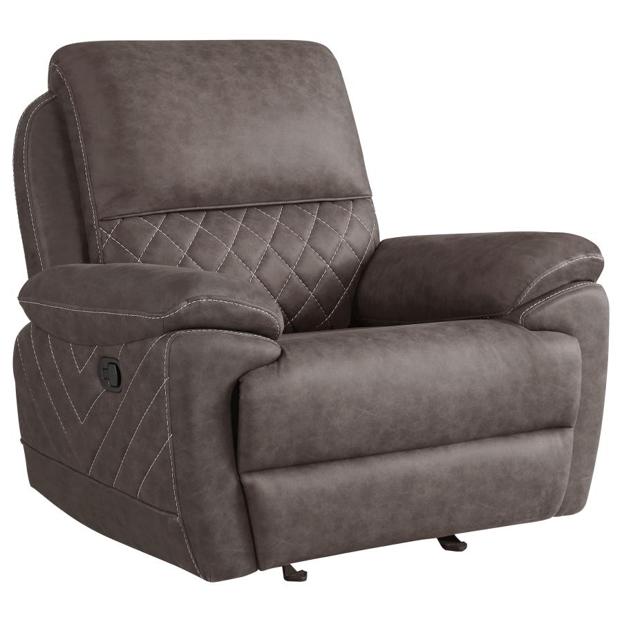 Variel Brown Glider Recliner - furniture place usa