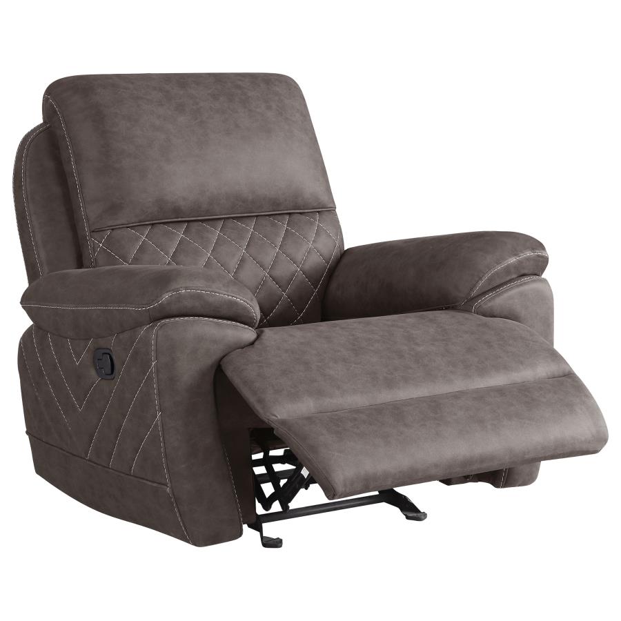 Variel Brown Glider Recliner - furniture place usa