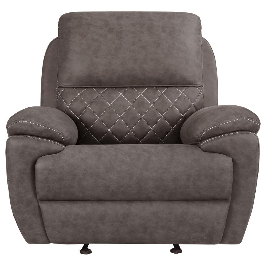 Variel Brown Glider Recliner - furniture place usa