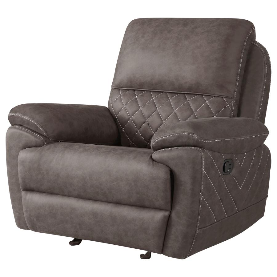 Variel Brown Glider Recliner - furniture place usa