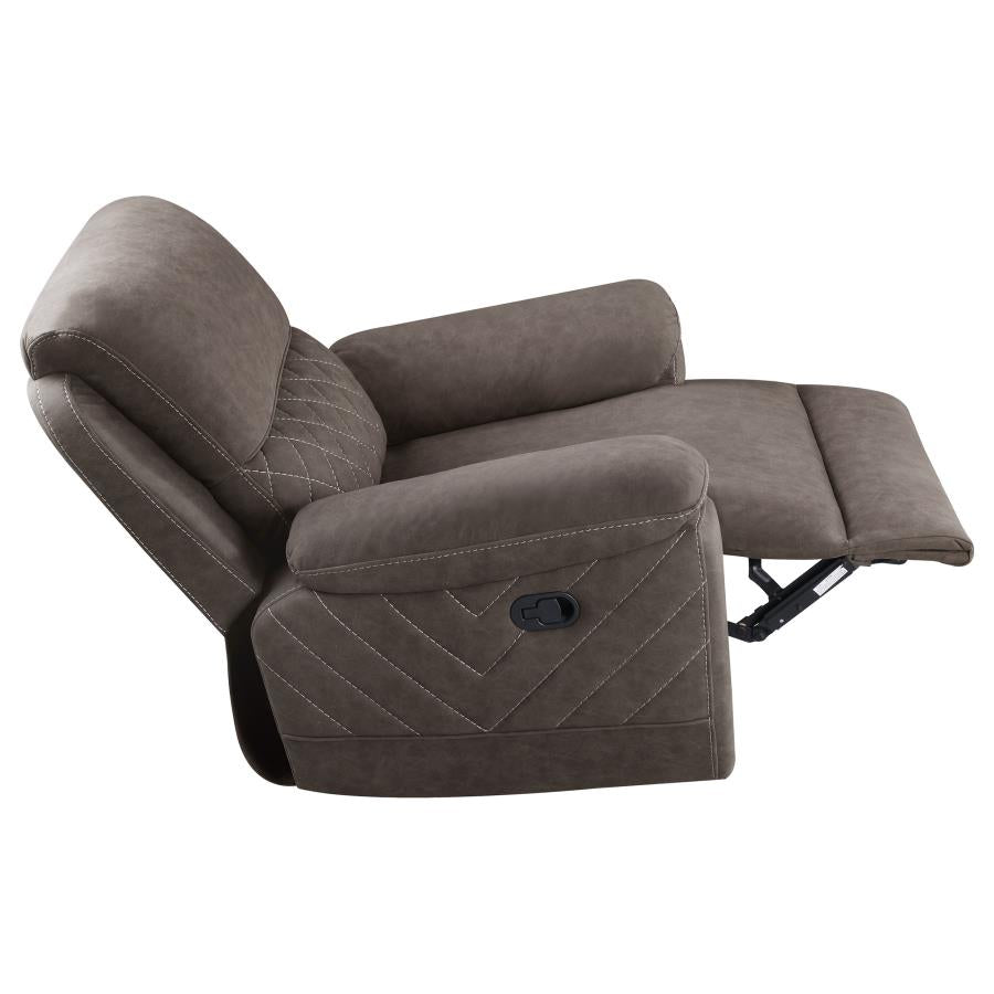 Variel Brown Glider Recliner - furniture place usa