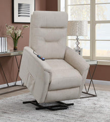 Henrietta Beige Power Lift Massage Chair - furniture place usa