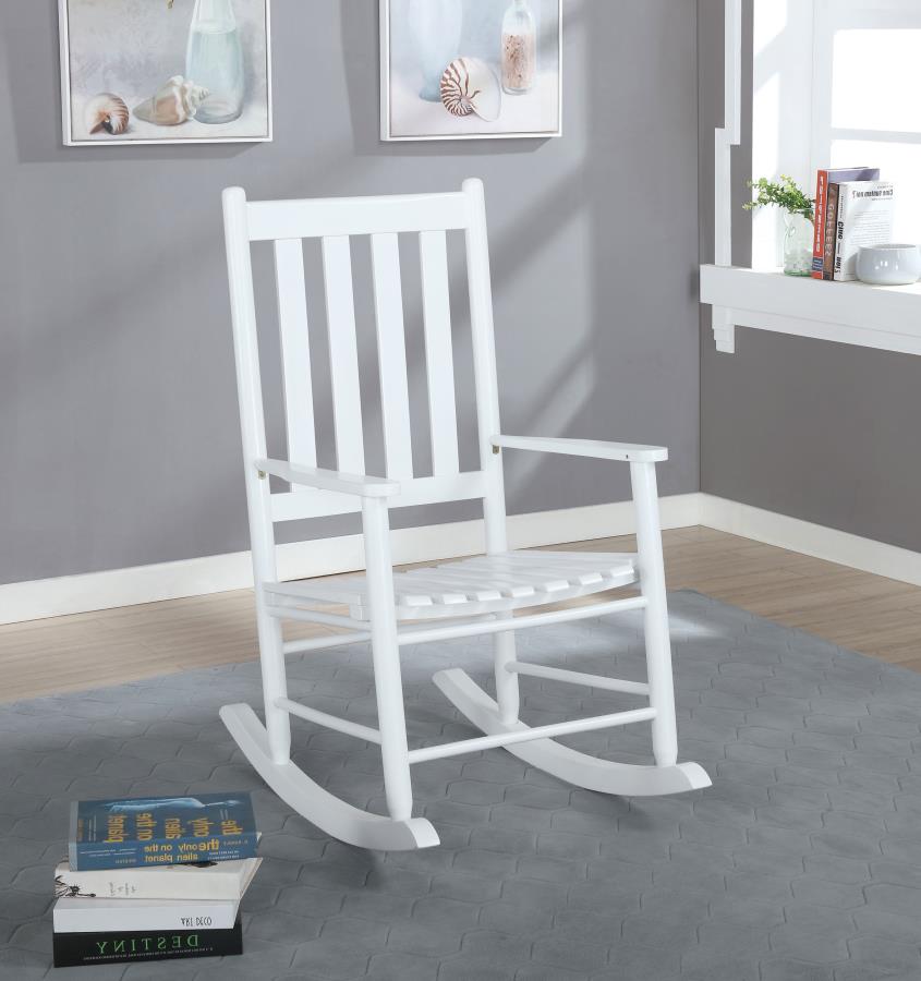 Annie White Rocking Chair - furniture place usa