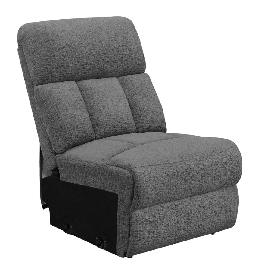 Bahrain Grey Armless Chair - furniture place usa