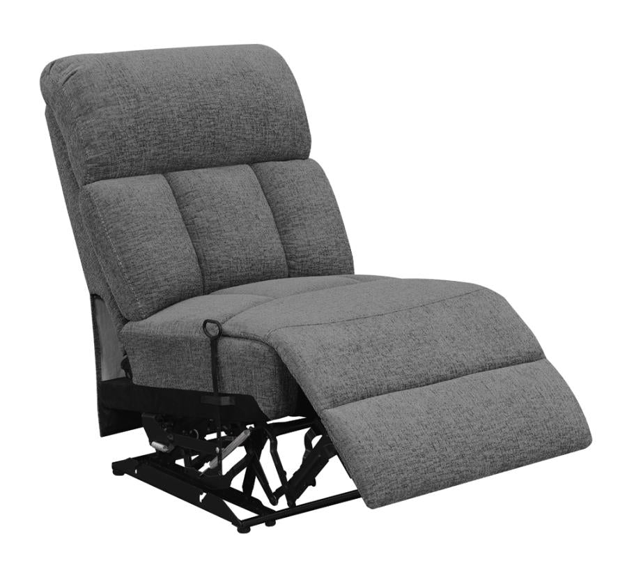 Bahrain Grey Armless Recliner - furniture place usa