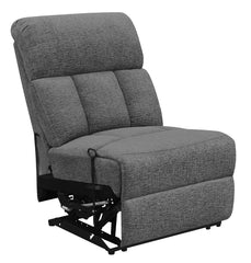 Bahrain Grey Armless Recliner - furniture place usa