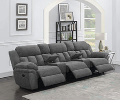 Bahrain Grey 5 Pc Theater Seating (3r) - furniture place usa