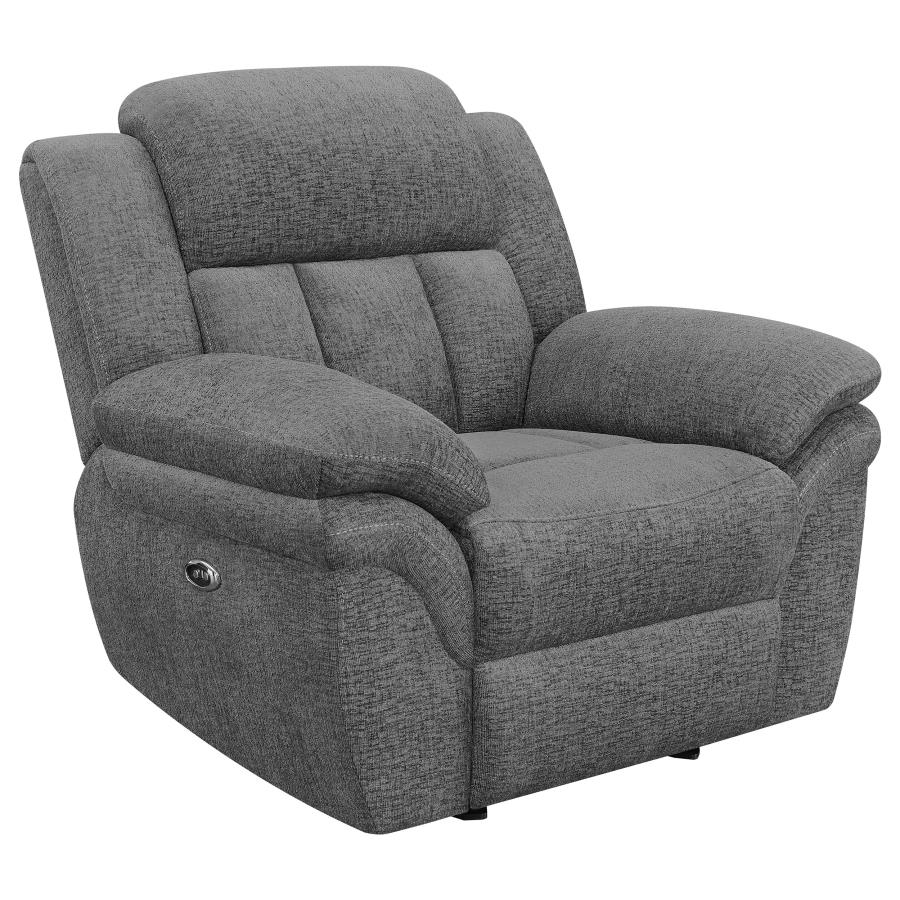 Bahrain Grey Power Glider Recliner - furniture place usa