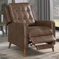 Davidson Brown Push Back Recliner - furniture place usa