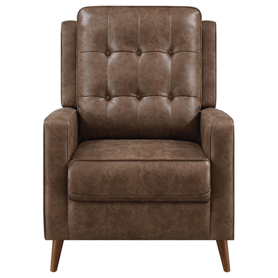 Davidson Brown Push Back Recliner - furniture place usa