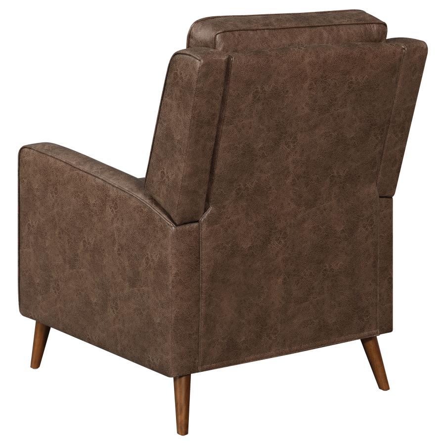 Davidson Brown Push Back Recliner - furniture place usa