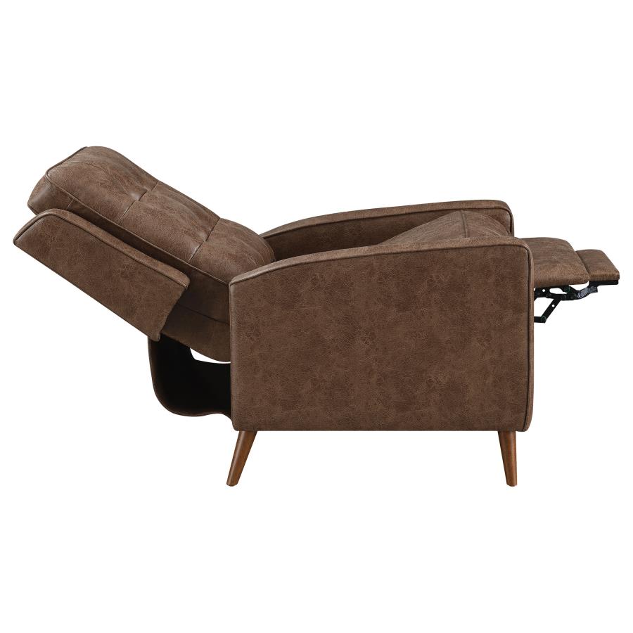 Davidson Brown Push Back Recliner - furniture place usa