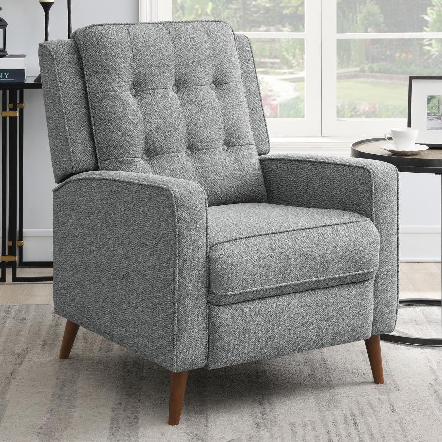 Davidson Grey Push Back Recliner - furniture place usa