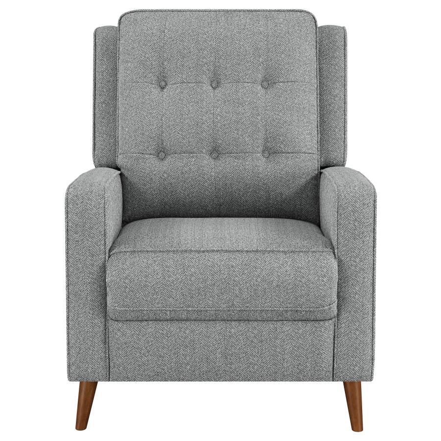 Davidson Grey Push Back Recliner - furniture place usa