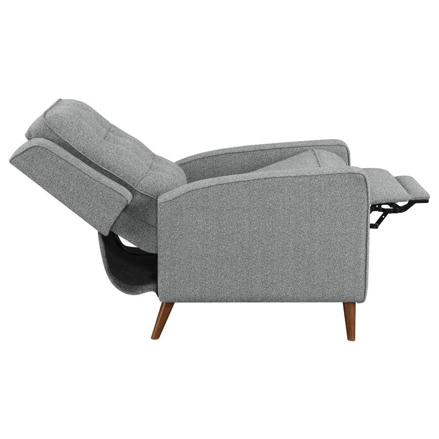 Davidson Grey Push Back Recliner - furniture place usa