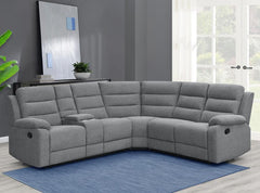 David Grey 3 Pc Motion Sectional - furniture place usa