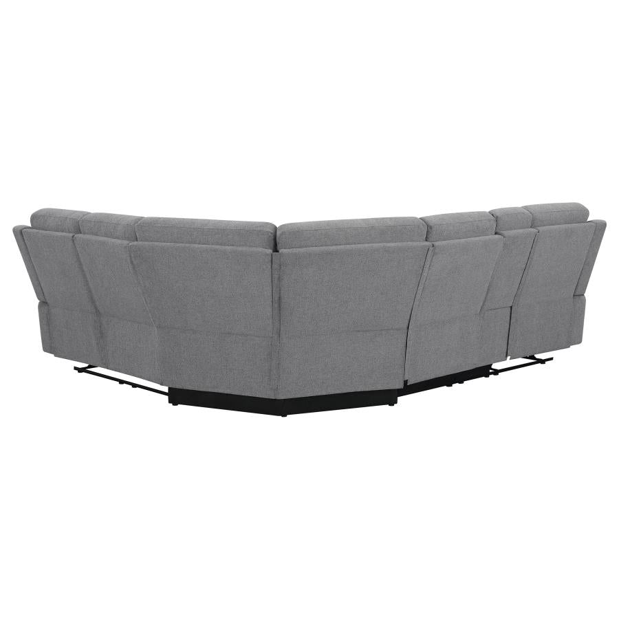 David Grey 3 Pc Motion Sectional - furniture place usa