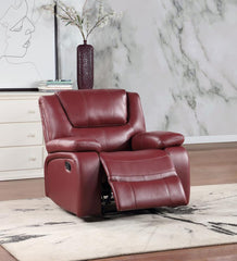 Camila Red Glider Recliner - furniture place usa