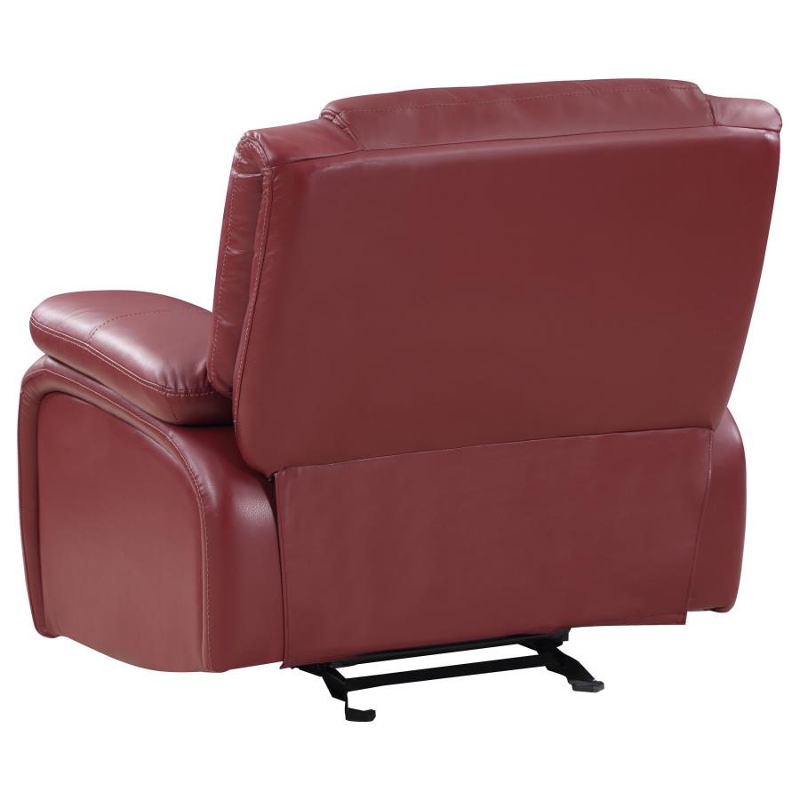 Camila Red Glider Recliner - furniture place usa