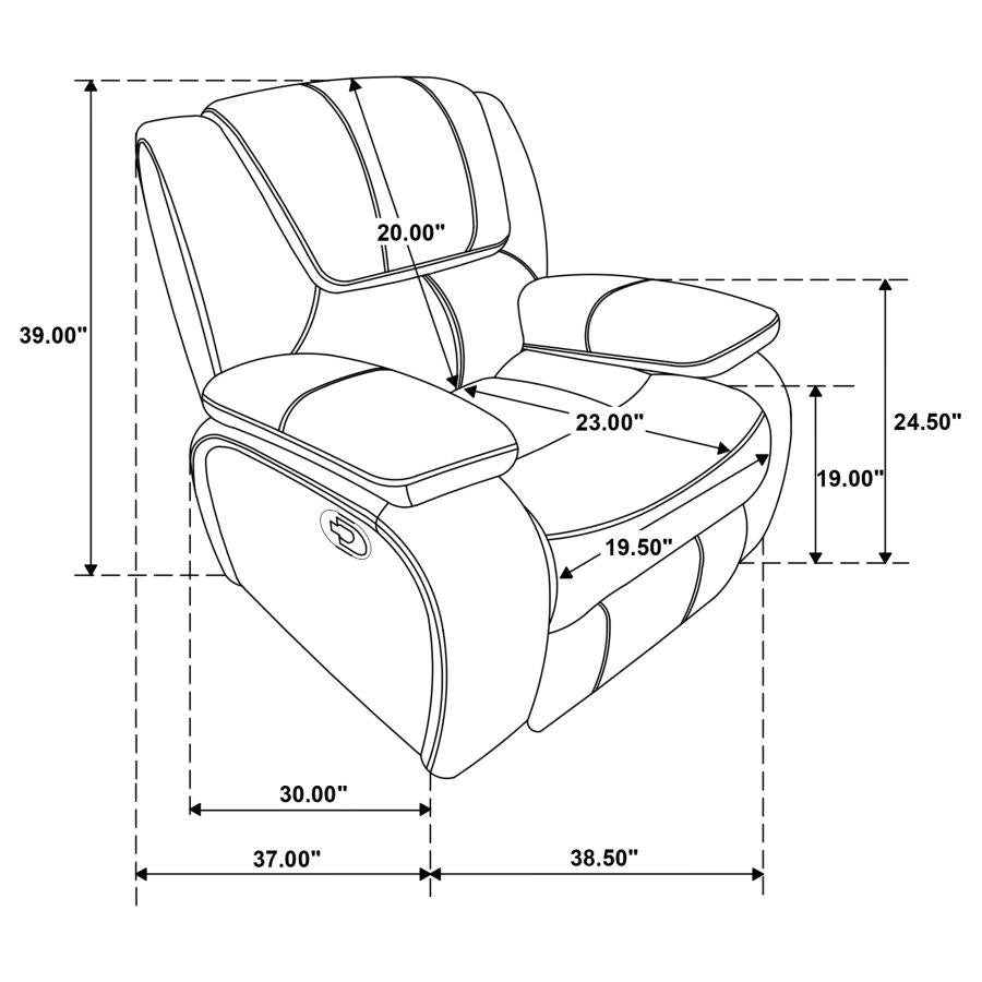 Camila Red Glider Recliner - furniture place usa