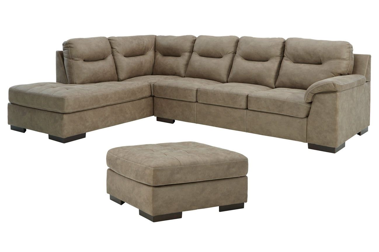 Maderla 2-Piece Sectional with Ottoman - PKG011002 - furniture place usa