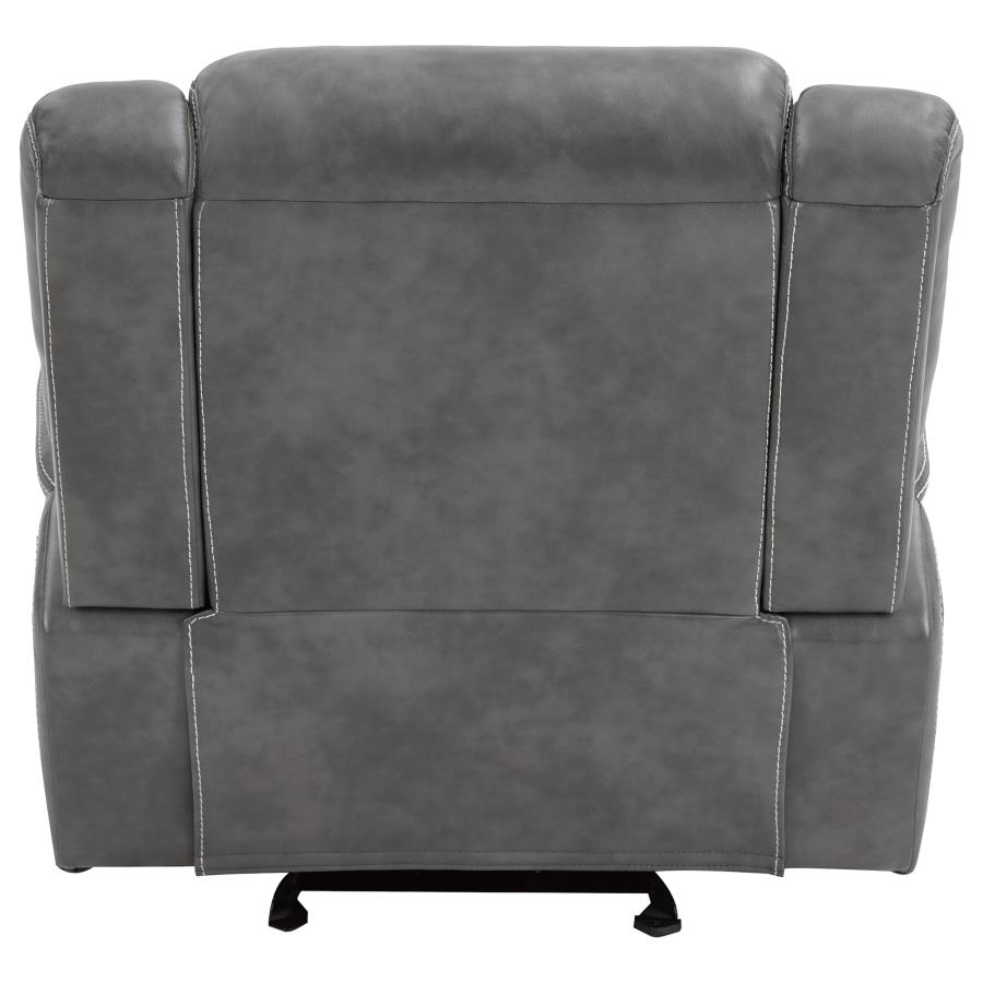 Conrad Grey Glider Recliner - furniture place usa