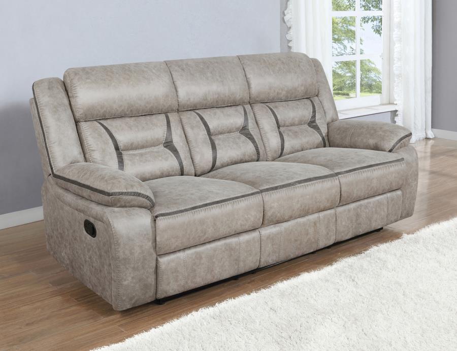 Greer Beige 2 Pc Motion Sofa Set - furniture place usa