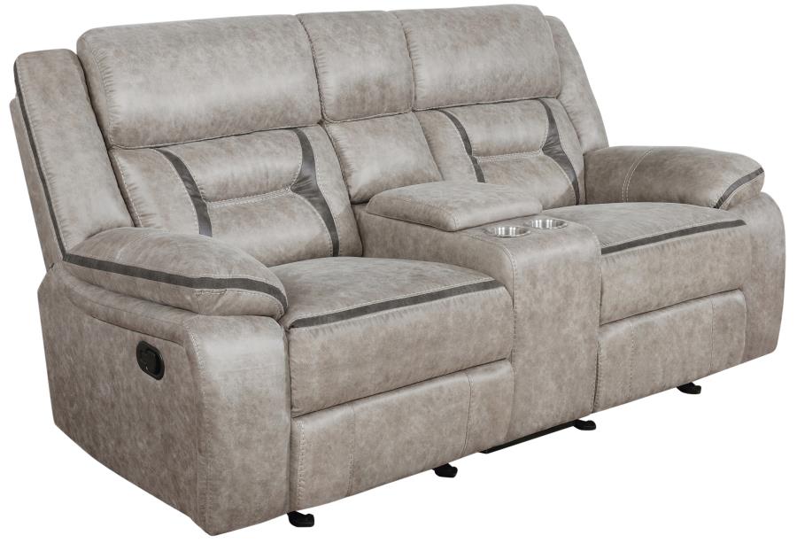 Greer Beige 2 Pc Motion Sofa Set - furniture place usa