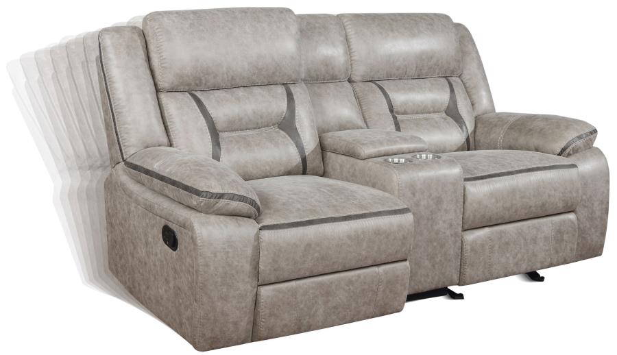 Greer Beige 2 Pc Motion Sofa Set - furniture place usa