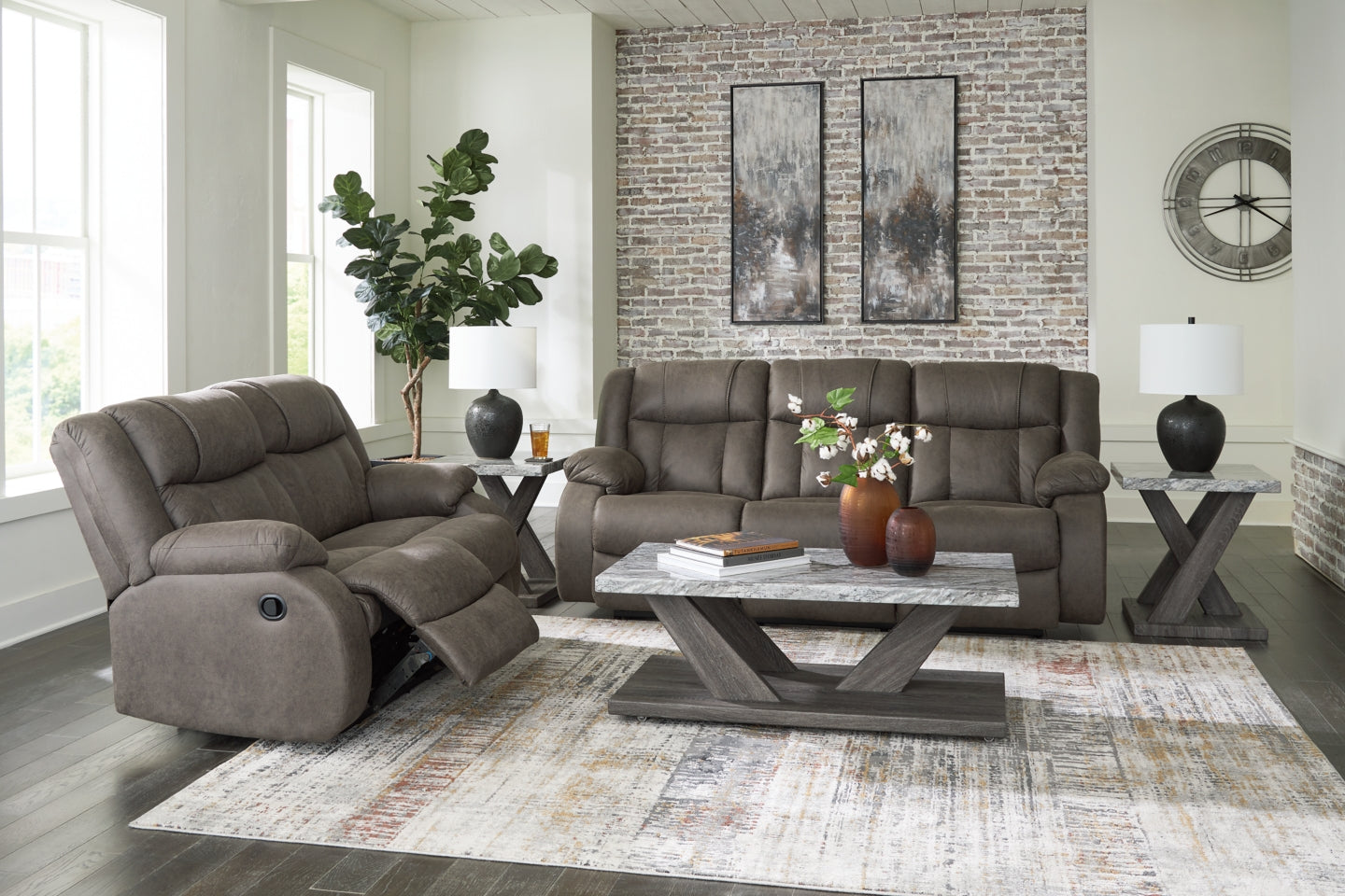 First Base Sofa and Loveseat - furniture place usa