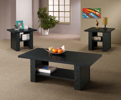 Rodez Black 3 Pc Coffee Table Set - furniture place usa