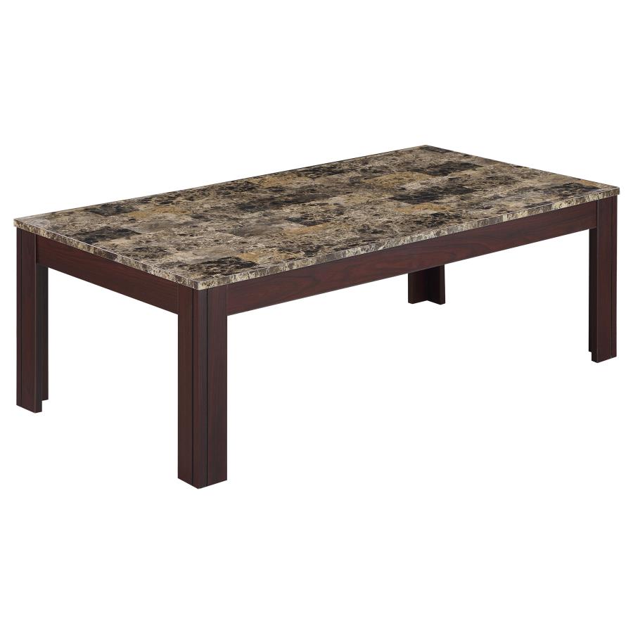 Rhodes Brown 3 Pc Coffee Table Set - furniture place usa