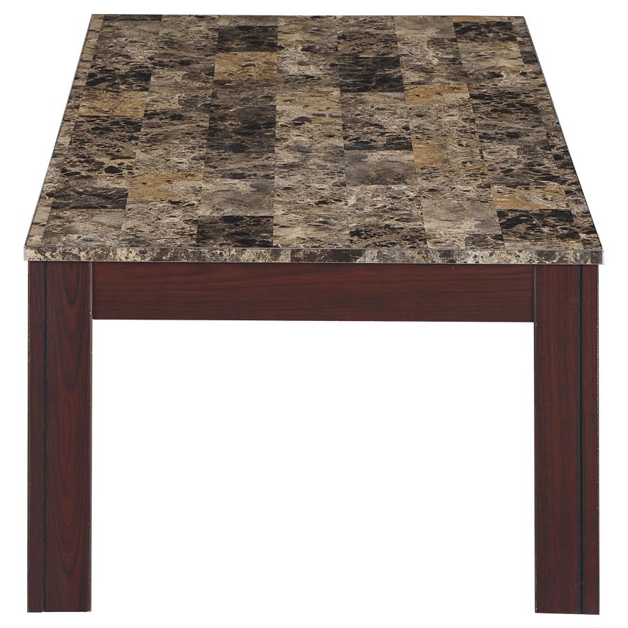 Rhodes Brown 3 Pc Coffee Table Set - furniture place usa