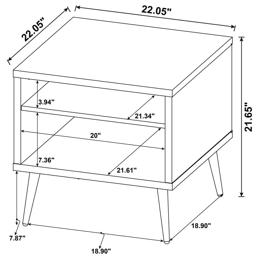 Welsh Brown End Table - furniture place usa