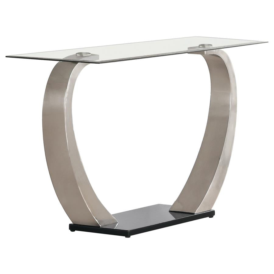 Pruitt Silver Sofa Table - furniture place usa