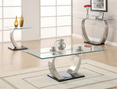 Pruitt Silver Sofa Table - furniture place usa