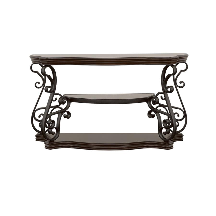 Laney Brown Sofa Table - furniture place usa