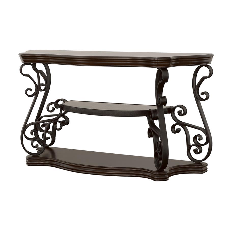 Laney Brown Sofa Table - furniture place usa